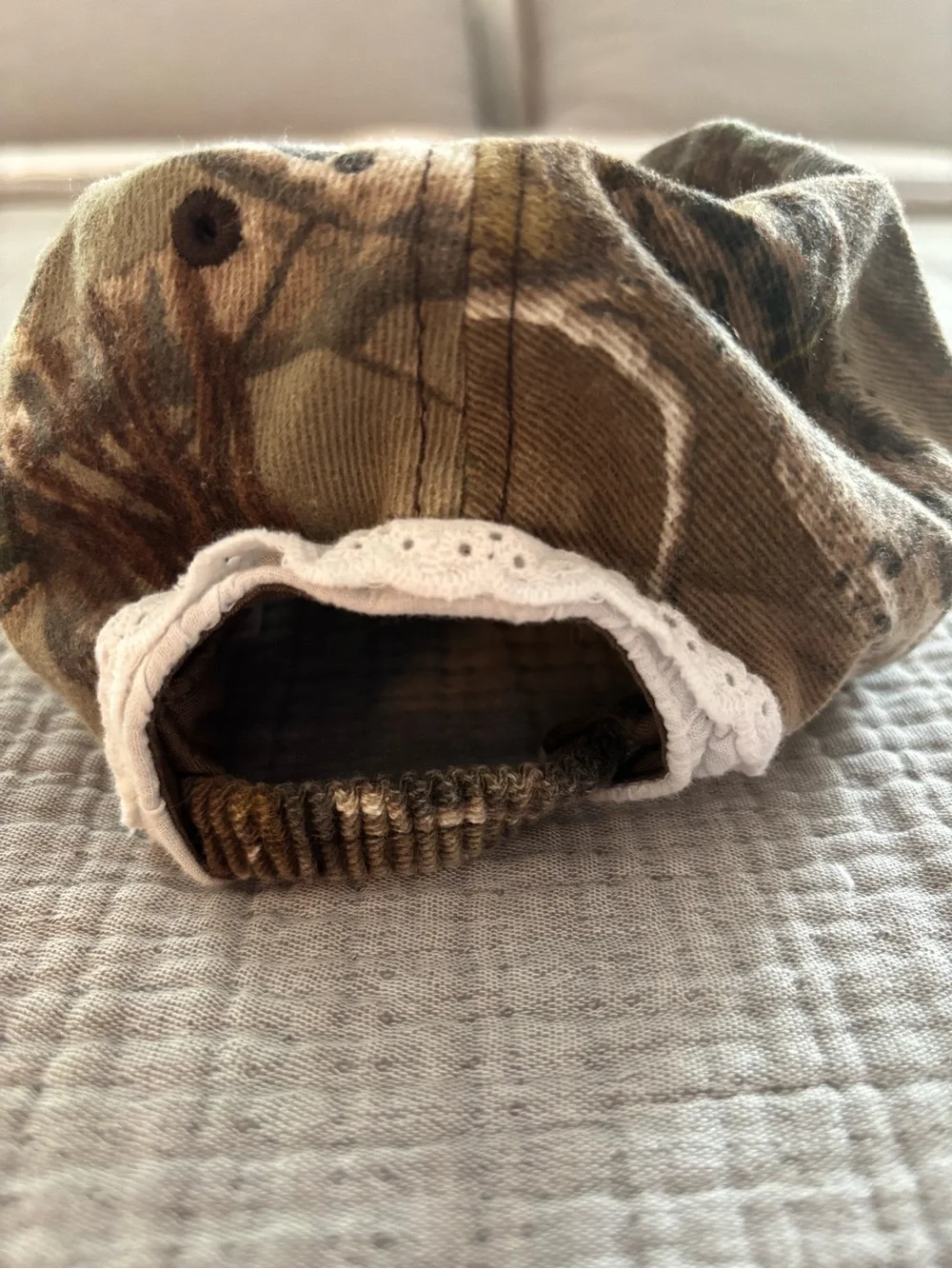 RedHead Kids’ Camouflage Cap with White Eyelet Trim